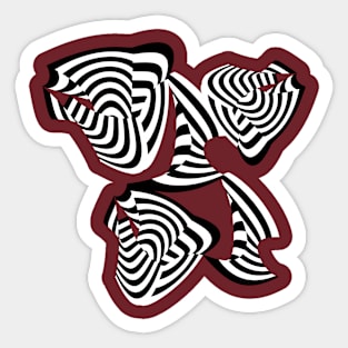 Abstract Zebra Pattern Sticker